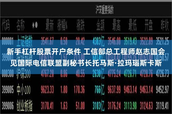 新手杠杆股票开户条件 工信部总工程师赵志国会见国际电信联盟副秘书长托马斯·拉玛瑙斯卡斯