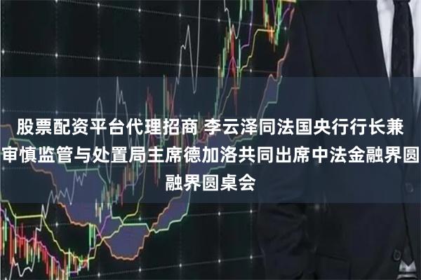 股票配资平台代理招商 李云泽同法国央行行长兼法国审慎监管与处置局主席德加洛共同出席中法金融界圆桌会