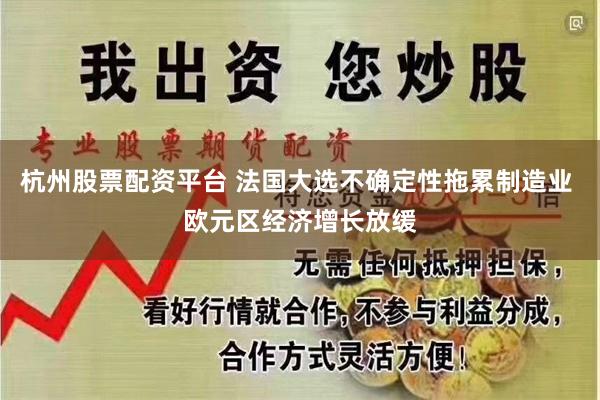 杭州股票配资平台 法国大选不确定性拖累制造业 欧元区经济增长放缓