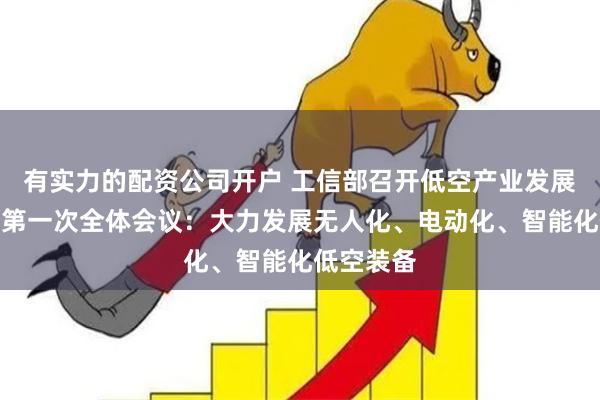 有实力的配资公司开户 工信部召开低空产业发展领导小组第一次全体会议：大力发展无人化、电动化、智能化低空装备