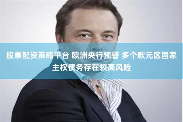 股票配资策略平台 欧洲央行预警 多个欧元区国家主权债务存在较高风险